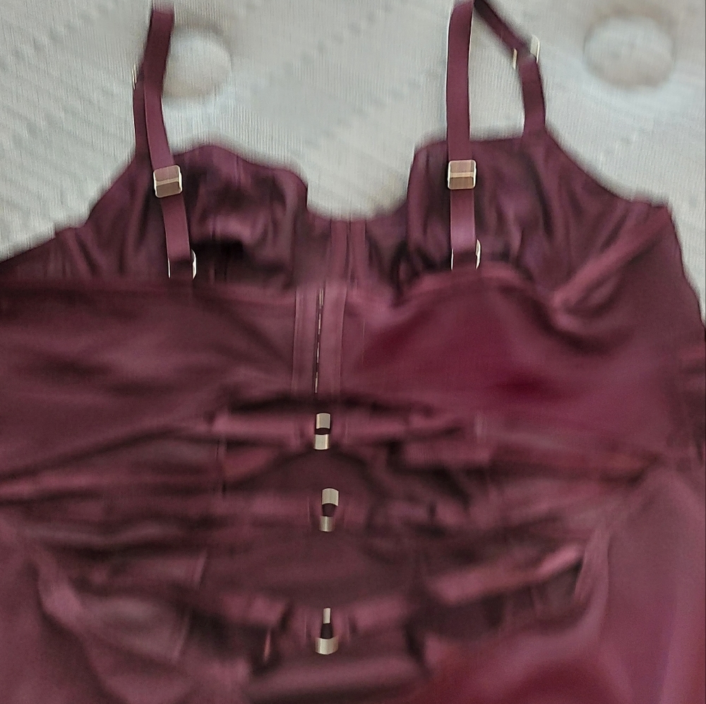 Torrid burgundy body suit